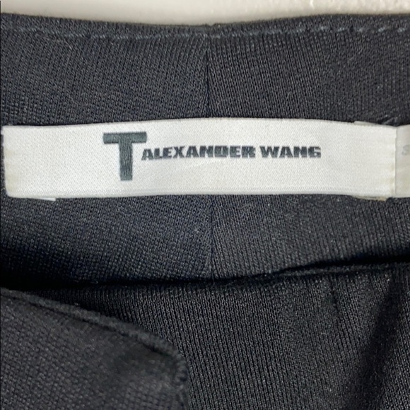 Alexander Wang Lambskin Leather Panel Ponte Pants Size XS - Picture 2 of 13